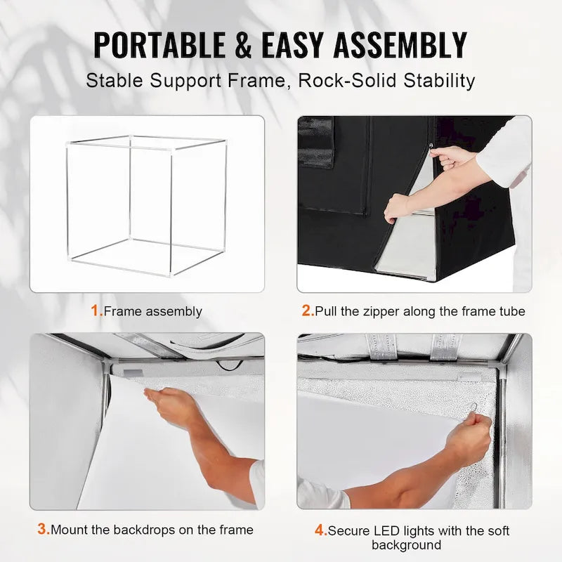 Boîte à lumière pour studio photo de produits