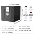 Boîte à lumière pour studio photo de produits