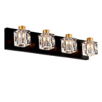 Metal Modern Vanity Lights with Crystal Glass Shade - Gold - image 2