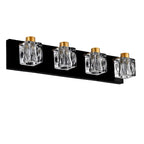 Metal Modern Vanity Lights with Crystal Glass Shade - Gold - image 3