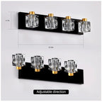 Metal Modern Vanity Lights with Crystal Glass Shade - Gold - image 4