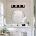 Metal Modern Vanity Lights with Crystal Glass Shade - Gold - image 6