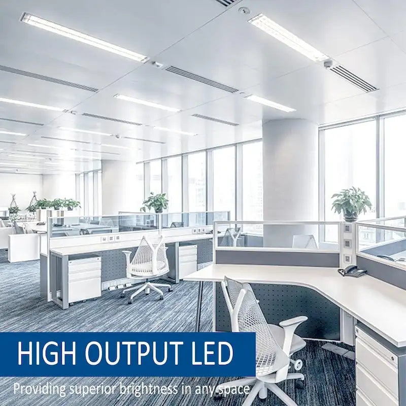 Glass 4FT T8 LED Tube Light, Type B Ballast Bypass Double Ended, 17W=45W, 2200LM, 6500K, Frosted, 25 Pack - White - 47.78 - image 4