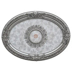 Golden Rocaille Oval Chandelier Ceiling Medallion - image 6