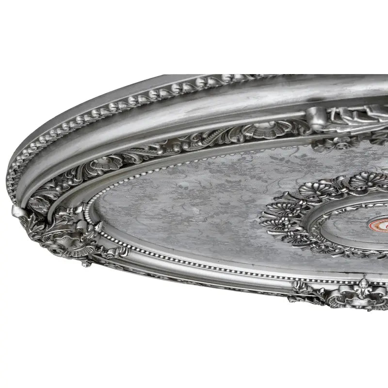 Golden Rocaille Oval Chandelier Ceiling Medallion - image 7