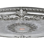 Golden Rocaille Oval Chandelier Ceiling Medallion - image 8