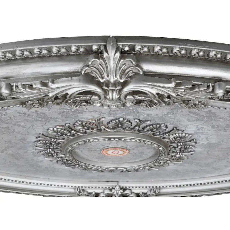 Golden Rocaille Oval Chandelier Ceiling Medallion - image 8