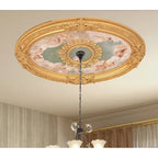 Golden Rocaille Oval Chandelier Ceiling Medallion - image 10