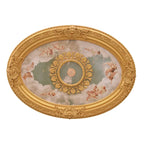 Golden Rocaille Oval Chandelier Ceiling Medallion - image 11