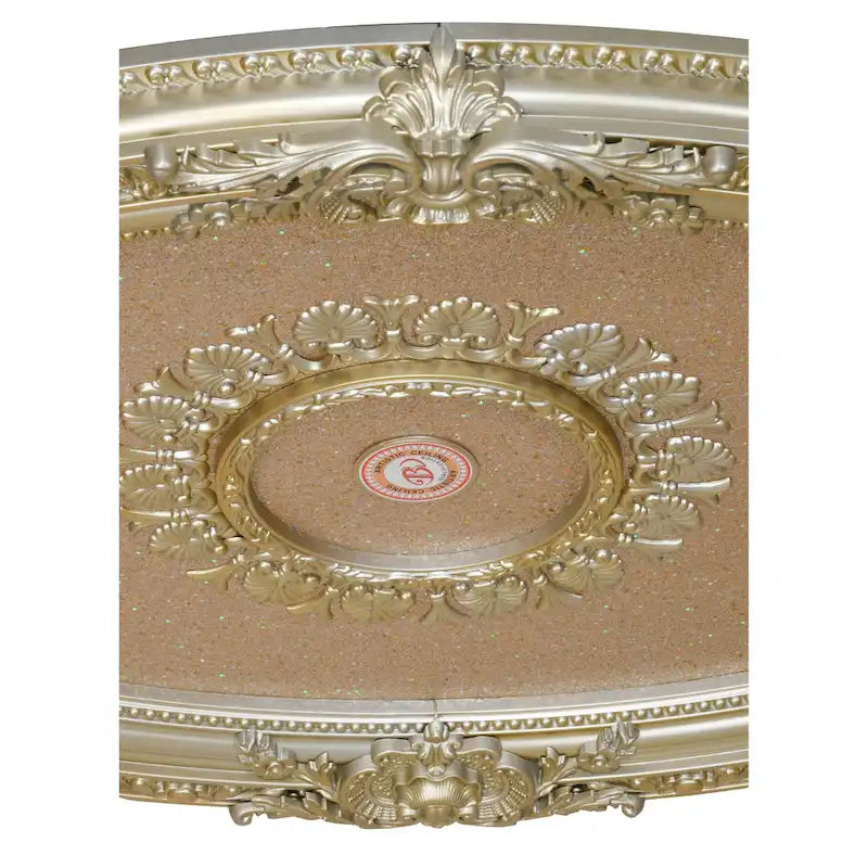 Golden Rocaille Oval Chandelier Ceiling Medallion - image 18