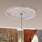 Golden Rocaille Oval Chandelier Ceiling Medallion - image 20