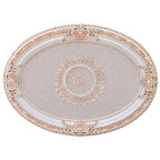 Golden Rocaille Oval Chandelier Ceiling Medallion - image 21