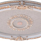 Golden Rocaille Oval Chandelier Ceiling Medallion - image 22