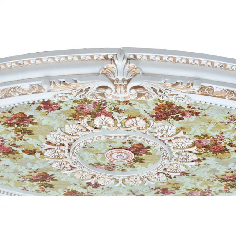 Golden Rocaille Oval Chandelier Ceiling Medallion - image 26