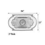Blanco Rectangular Chandelier Ceiling Medallion 94 inches - image 8