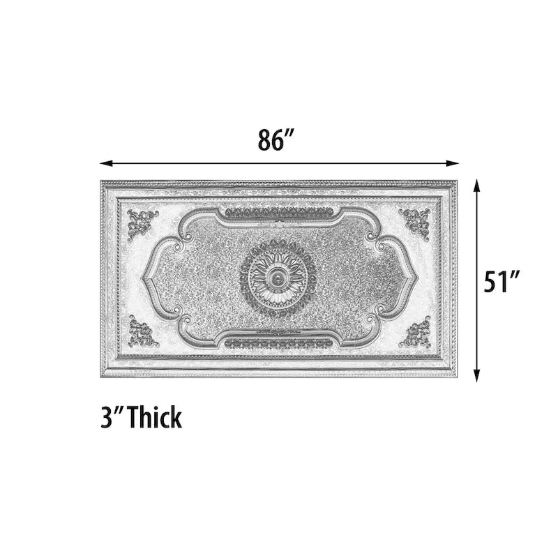 Blanco Rectangular Chandelier Ceiling Medallion 94 inches - image 12