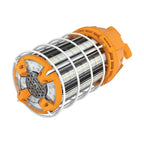 150 Watt LED Hi-Lumen Temporary High Bay Caged Lamp 5000K Integrated Cord and Plug and Hook 120 Volts - Orange - image 3