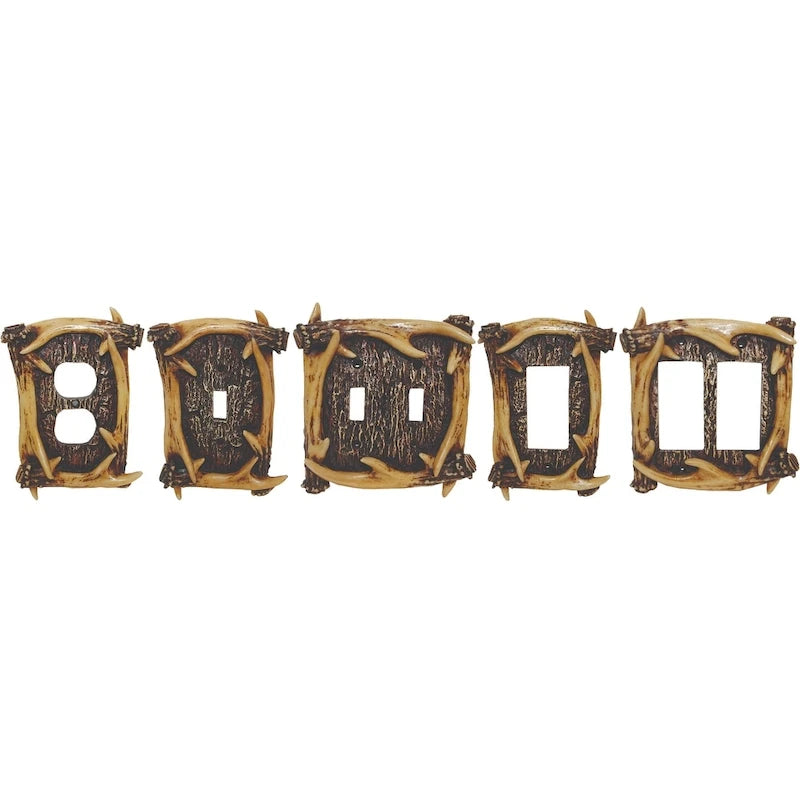 Paseo Road by HiEnd Accents Antler Wall Plate