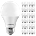 Luxrite A19 LED Light Bulb 60W Equivalent, Dimmable, 800 Lumens, Enclosed Fixture Rated, Energy Star, E26 Base (48 Pack) - image 1