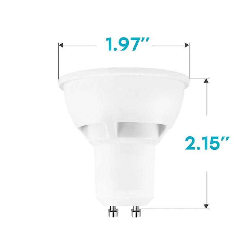 Luxrite MR16 GU10 LED Bulbs Dimmable, 50W Halogen Equivalent, 500 Lumens, 120V, Enclosed Fixture Rated (16 Pack) - image 4