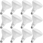 Luxrite BR40 LED Light Bulbs,14W= 85W Dimmable, 1100 Lumen, LED Flood Light Bulb, 14W, E26 Medium Base (12 Pack) - image 1