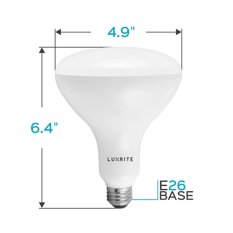 Luxrite BR40 LED Light Bulbs,14W= 85W Dimmable, 1100 Lumen, LED Flood Light Bulb, 14W, E26 Medium Base (12 Pack) - image 7