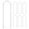 Luxrite U Bend LED Tube Light, T8 T12, 18W (32W Equivalent), 2100 Lumens, Direct or Ballast Bypass, G13 Base (6 Pack) - image 1
