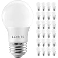 Luxrite A15 LED Light Bulb, 40W Equivalent, Dimmable, 600 Lumens, Enclosed Fixture Rated, Energy Star, E26(24 Pack) - image 1