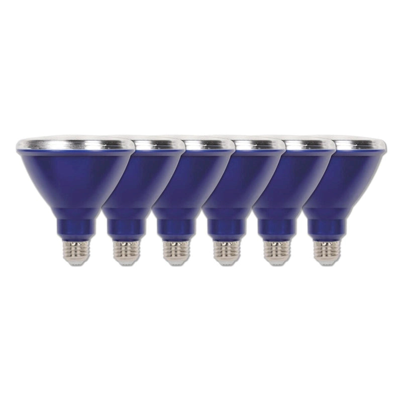 Ampoules LED Westinghouse PAR38 rouges, équivalent 100 W, étanches, pour extérieur, culot moyen - Lot de 6