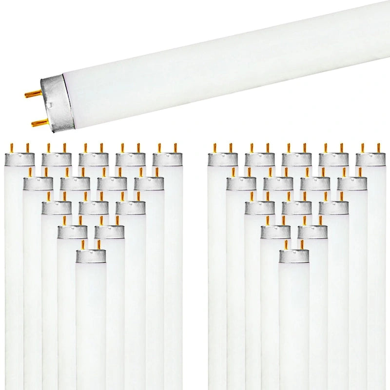 Luxrite (30 Pack) F17T8/765 17W 24 Inch T8 Fluorescent Tube 6500K Daylight White 1350 Lumens G13 Medium Bi-Pin Base - image 1