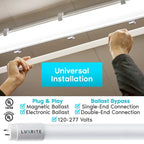 Luxrite 4FT T8 LED Tube Light, Ballast and Ballast Bypass, 13W=32W, 1800 Lumens, Damp Rated 12 Pack - image 15