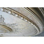 Champagne Large Oval Chandelier Ceiling Medallion 79 inches - image 4