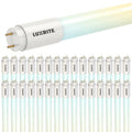 Glass Luxrite 30-Pack 4FT T8 LED Tube Lights, 12W/15W/18W Tunable, 5CCT 3000K-6500K, Ballast Bypass, Up to 2250LM, UL, DLC - 30 - image 1