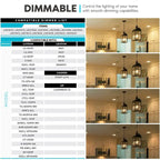 Glass Luxrite Candelabra LED Light Bulbs 100W Equivalent 800 Lumens 7W B11 Dimmable Damp Rated UL Listed E12 12 Pack - image 16