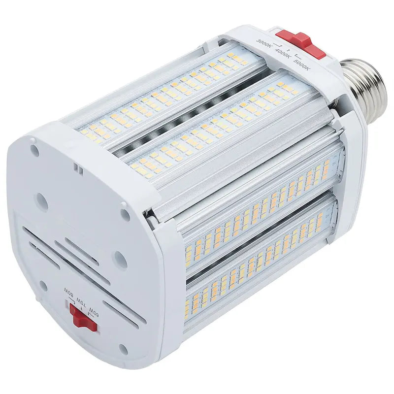 Metal LED Shoe Box Lamp 60/70/80 Wattage Selectable 3K/4K/5K CCT Selectable 120-277V - White - image 4