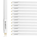 Luxrite 4FT T5 LED Tube Lights, 24W=54W, 45.78", Ballast and Ballast Bypass Compatible, Damp Rated 12 Pack - image 1