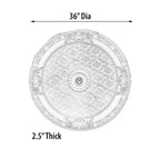 Blanco Round Chandelier Ceiling Medallion 36in - image 5