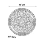Blanco Round Chandelier Ceiling Medallion 36in - image 10