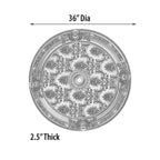 Blanco Round Chandelier Ceiling Medallion 36in - image 15