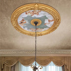 Blanco Round Chandelier Ceiling Medallion 36in - image 16
