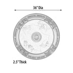 Blanco Round Chandelier Ceiling Medallion 36in - image 20