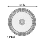 Blanco Round Chandelier Ceiling Medallion 36in - image 35