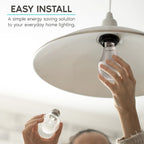 Luxrite A19 LED Light Bulb 60W Equivalent 3500K 800 Lumens Dimmable 9W Enclosed Fixture Rated E26 Base 48 Pack - image 3