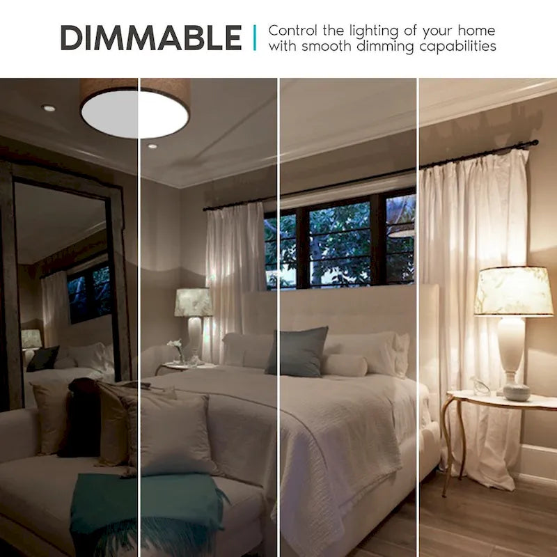 Luxrite A19 LED Light Bulb 60W Equivalent 3500K 800 Lumens Dimmable 9W Enclosed Fixture Rated E26 Base 48 Pack - image 6