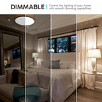Luxrite A19 LED Light Bulb 60W Equivalent 3500K 800 Lumens Dimmable 9W Enclosed Fixture Rated E26 Base 48 Pack - image 6