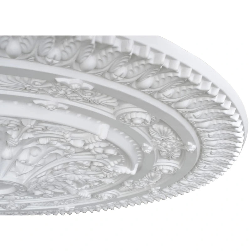 Classic White Round Ceiling Medallion 37 Inch Dia - image 5