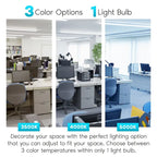 Glass Luxrite 12-Pack 4FT T8 LED Tube Light, 18W=32W, 3 Color Option, Single and Double End Powered, 2340 Lumens, UL, DLC - 12 - image 2