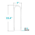 Luxrite U Bend LED Tube Light, T8 T12, 18W (32W Equivalent), 2100 Lumens, Direct or Ballast Bypass, G13 Base (4 Pack) - image 1