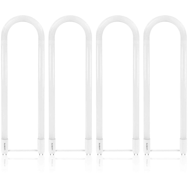 Luxrite U Bend LED Tube Light, T8 T12, 18W (32W Equivalent), 2100 Lumens, Direct or Ballast Bypass, G13 Base (4 Pack) - image 6