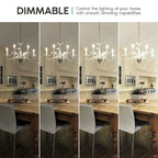 Luxrite 5W Vintage Candelabra LED Bulbs Dimmable, 550 Lumens, 60W Equivalent, Clear Glass, E12 Base (24 Pack) - image 4